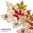 thumbnail image 3 of Homoyoyo Elegant Maple Leaf Brooch Set, Multi-Alloy Metal Jewelry Accessories for Party, Wedding, and Daily Wear, 2 Pieces, 3 of 7