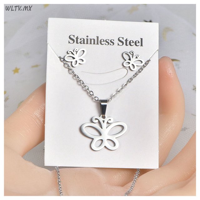 Conjunto De Joyas De Estilo Fresco De Plata Para Mujer , Elegante Y , Colgante De Joyería , Regalo Del Día De San Valentín De Navidad