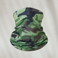 thumbnail image 2 of Summer Camo Neck Gaiter for Men Women Sun Protection Cooling Thin Face Mask Sunscreen Breathable Bandana 1 PC Army Green One Size, 2 of 5