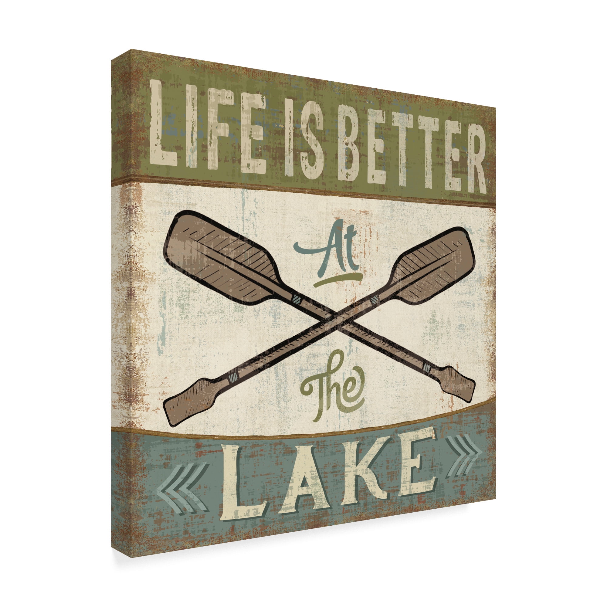 Trademark Fine Art 'By the Lake I Better at the Lake' Canvas Art by Pela Studio