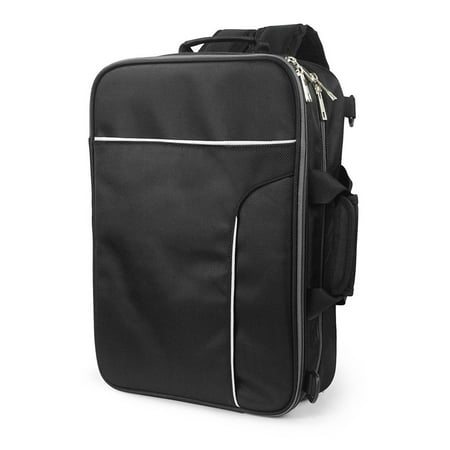 Becko Black 3-In-1 Padded Laptop Backpack