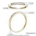 thumbnail image 5 of Vir Jewels 1/10 CTTW Diamond Wedding Band in 10K Yellow Gold 10 Stones Prong Set Size 7 Female Adult, 5 of 7