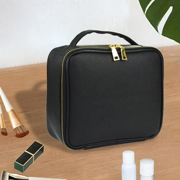 Bolsa de cosméticos de maquillaje shamjiam Negro Neceser de viaje