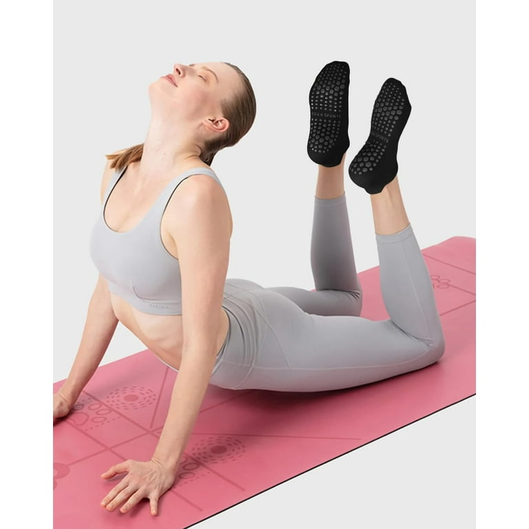 Pairs Pilates Grip Socks for Women, Non-slip Yoga Athletic Socks