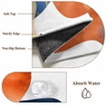 thumbnail image 6 of Navy Blue Burnt Orange Round Area Rug 4 FT, Non Slip Indoor Outdoor Rug, Modern Retro Geometric Boho Washable Soft Circular Carpet Non-Shedding Floor Mat for Coffee Table Nursery Foyer Balcony, 6 of 8
