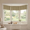 thumbnail image 4 of Chyhomenyc Taupe Valance for Windows, Blackout Curtain Valance for Living Room/Bedroom/Kitchen/Bathroom, Rod Pocket Privacy Small Window Valance, 60Wx18L, 1PC, 4 of 8