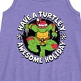 thumbnail image 2 of Teenage Muntant Ninja Turtle - Have A Turtley Awesome Holiday - Toddler and Youth Girls A-line Dress, 2 of 4