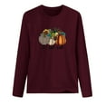 thumbnail image 2 of Babysbule Fall Tops for Women It's Fall Yall Woman Round Neck Print Pullover Tops Long Sleeve Blouse, 2 of 3