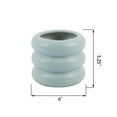 thumbnail image 2 of Flora Bunda 6" Ceramic Ribbed Pot 6X6X5.25,Speckle Blue, 2 of 2