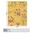 thumbnail image 3 of Pokemon Pikachu Throw Blanket Cute Flannel for Boys Girls Men Women, 3 of 7