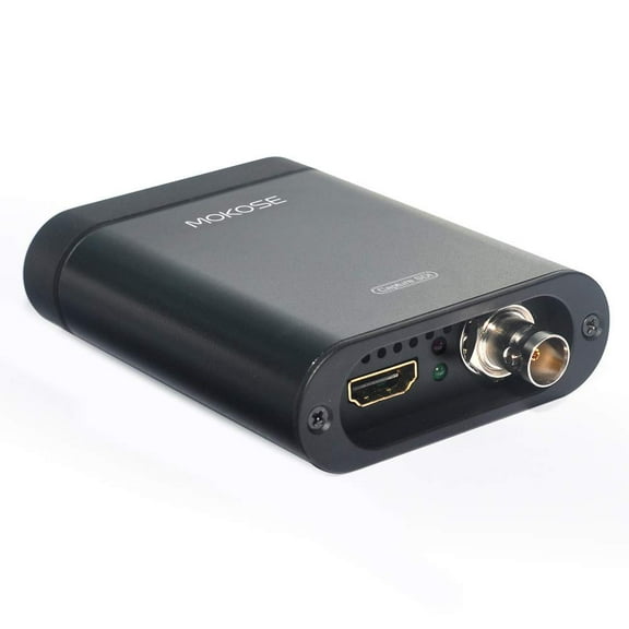 MOKOSE USB3.0 HDMI/SDI Video Capture Card for Windows, Linux, OS X (Mac), 1080P UVC Free Driver Box for Graphics Capture, Live Streaming and Recording on Laptop, PC