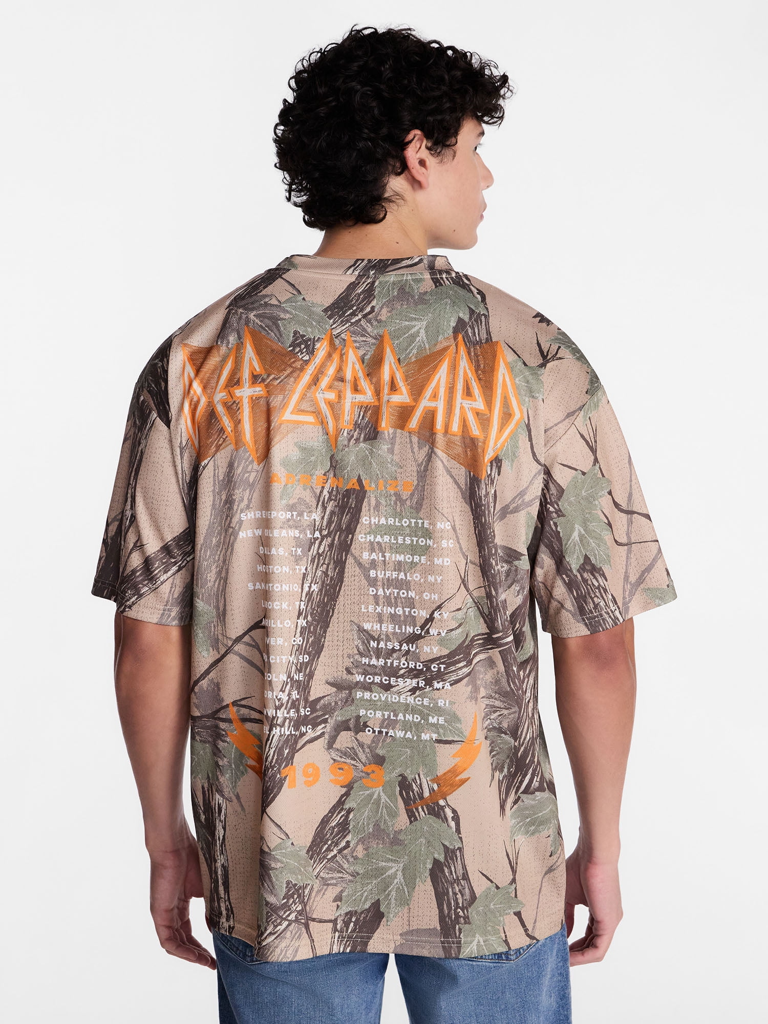 Def Leppard Men's and Big Men's Jersey with Short Sleeves, Sizes S-3XL