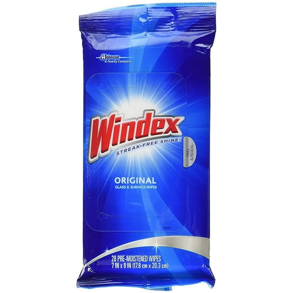 Windex Original Glass and Surface Wipes, 28 Count 56 Count