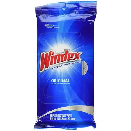 Windex Original Glass and Surface Wipes, 28 Count 56 Count
