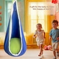 thumbnail image 5 of Clearance! Hanging Children's Pod Swing Seat Portable Hanging Chair Swing with Inflatable Cushion Hanging Chair Sensory Swing Chair with Bag Max. for Indoor and Outdoor Use, 5 of 9