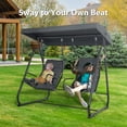 thumbnail image 4 of MCombo 2 Person Independent Porch Swing Chair with High Backrest for Outdoor Backyard, Garden, 4 of 9