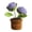 C, variant on Beautiful Artificial Crochet Rose Flower Potted Plant For Valentines Day Gift