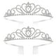 thumbnail image 1 of FRCOLOR 2 UNIDS BODA RHINESTONE RHINESTONE TIARA / CRONDA / DENO DE LA CUERDA / LAZO DE PELO CON PEBLE PEG (astilla), 1 of 7
