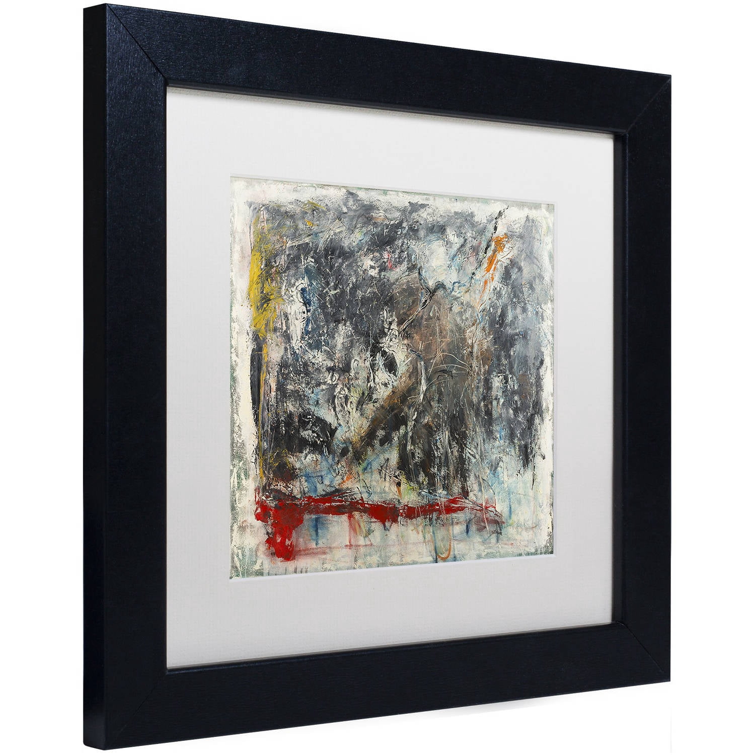 Trademark Fine Art "Furia e Paixao" Canvas Art by Joarez, White Matte, Black Frame