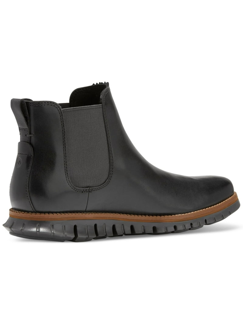 COLE HAAN Men's 8M Zerogrand Leather Chelsea Black Boots
