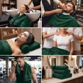 thumbnail image 5 of Dan River Salon Towel Pack of 24 Soft Quick Dry Absorbent Cotton Spa Hand Towel - Hunter Green, 16 x 26 Inches, 5 of 9