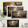 thumbnail image 4 of Designart 'Deer In The Autumn Park' Lake House Framed Art Print, 4 of 4