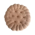 thumbnail image 3 of Cojín con forma de galleta, sencillo y moderno, para silla de tatami, sofá de dormitorio Caqui redondo, 3 of 7