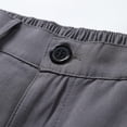 thumbnail image 5 of MIXUE Mens Shorts Summer Solid Color Elastic Waist Loose Fit Sports Beach Outdoor Activewear,Gray,XXXL, 5 of 9