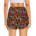 thumbnail image 2 of Lsque Daisies Flowers Printed Women's Running Shorts with Liner Pockets,Elastic Quick Dry Workout Athletic Gym Yoga Shorts,Womens High Waist Shorts-X-Large, 2 of 9