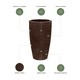 thumbnail image 2 of Ecobo Maceta de 71,1 cm de Alto | Ecológica, Duradera y Ligera | Para Uso en Interiores y Exteriores, Resistente a la Intemperie, Diseño Contemporáneo de Artesanos Brasileños - Marrón Jaspeado, 2 of 4