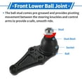 thumbnail image 5 of Unique Bargains 2 Pcs Front Lower Ball Joints for Mitsubishi Montero Limited 2001-2006 Suspension Ball Joint Kit No.K90673/MR496799, 5 of 7