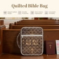 thumbnail image 6 of Xoenoiee Cross Floral Star Pattern Bible Covers for Women Men God is Within Her Quilted Bible Case Bible Bag Bible Accessories with Handle and Zippered Pocket Bible Tote Bag for Kids, 6 of 7