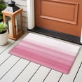 thumbnail image 5 of Rectangle Area Rug 2x3ft,Farm Watercolor Pink White Color Ombre Washable Carpet Non-Slip Runner Accent Rugs Indoor Floor Mat for Bedroom Living Room Decor,Modern Abstract Line, 5 of 9