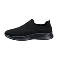 thumbnail image 3 of Domzle Men's Ultra Smooth Step Slip-in Sneakers Comfortable, Non-Slip, Memory Foam,Fit for Daily Walking Black, 3 of 7
