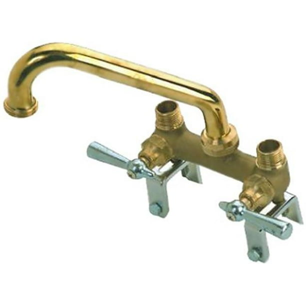 B & K Industries 125005 3 in. Rough Brass Laundry Tray Faucet Solid