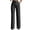 Black, variant on Striped Dress Pants For Womens Wide Leg Business Casual Dressy Pants High Waisted Office Work Trousers with Pockets,Black XS