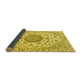 thumbnail image 2 of Ahgly Company Indoor Square Medallion Yellow Traditional Area Rugs, 6' Square, 2 of 4