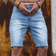 thumbnail image 6 of Men's Shorts Casual Mens Stretch Shorts Men Pants Comfortable Casual Denim Shorts Fashionable Stretch Outdoor Denim Shorts, 6 of 6