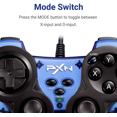 thumbnail image 5 of Wired Gaming Controller, PC Gamepad with Dual-Vibration and Turbo for Windows, PS3, Android and Switch, 6.5FT USB Cable (Red), 5 of 5