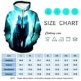 thumbnail image 4 of WHNBCW Funny Wolf Printed Hoodie Animal Graphic Sweatshirt, 4 of 7