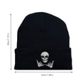 thumbnail image 5 of sunsanly Winter Beanie Hat Men Women Knit Skull Embroidered Warm Beanie Thick Stretchy Unisex Beanie Hat for Daily Wear Outdoor Sports, 5 of 7
