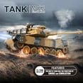 thumbnail image 6 of Remote Control Tank, RC Shoot Balls Tanks Toys with Smoke and Rotatable Turret for Kids and Adults, Cool LED Military Army Cars Vehicles Toy, 6 of 6