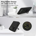 thumbnail image 5 of Compatible with Samsung Galaxy Z Flip 4 Case Cell Phone Finger Ring Kickstand Heat Dissipation Shockproof Protective Folding Smartphone Cover[Ultra Thin Slim] Flexible Soft Resistant Drop Shock-Black, 5 of 18