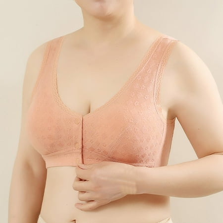 LLYWEY Comfortable Sports Bras for Women on Clearance Push up Bralettes Women Ladies Balconette Bra Style-1305 Women Convertible Bra Feature Adult Female Lace Sports Bras Orange 40B