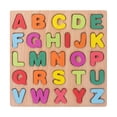 thumbnail image 2 of Kiddiway Wooden Puzzle for Toddlers - Number and Letter Shape Sorter with Pegged Board, Preschool Educational Learning Toy,A, 2 of 4