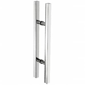 New CRL 25" Overall Length Glass Mounted Back-to-Back Ladder Style Pull Handle 