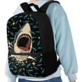 thumbnail image 4 of Uorisanigo Kids Backpack for Boys and Girls, Shark Design School Backpack Travel Backpacks Elementary School Bag Preschool Casual Daypack with Adjustable Padded Straps(17 inch), 4 of 6