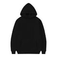 thumbnail image 3 of Girls' Hoodies Cozy Letter Print Hooded Long Sleeve Pullover Top with Pocket Daily Wear Sweatshirts for Girls Black 3 Years-4 Years, 3 of 4