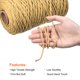 thumbnail image 3 of Macramé Cordón Oscuro Marrón 300m/328 Yardas 3mm Diámetro Algodón Cuerda Cordel Cuerda Retorcido Trenzado Cordón para Pared Colgar, Planta Colgador, Tejer, Macramé Anudar Unique Bargains materiales para macramé y nudos, 3 of 7