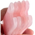 thumbnail image 2 of Gua Sha Natural Stone Rose Quartz Jade Facial Massage Tools Guasha Scraping Neck Back Head Body Massage & Relaxation, Sector, 2 of 7